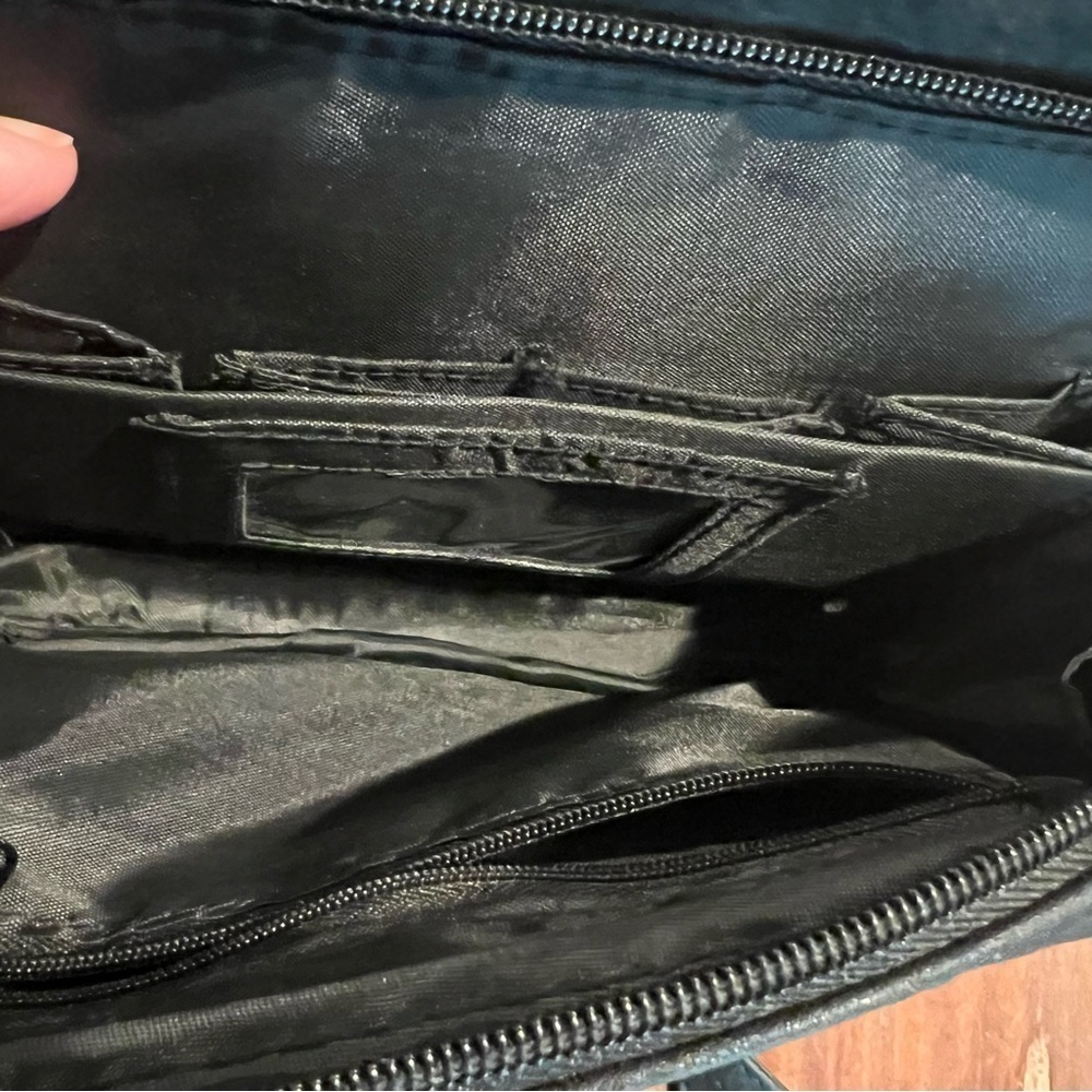 Koltov Black Distressed Shoulder Crossbody Purse Bag - Picture 7 of 8